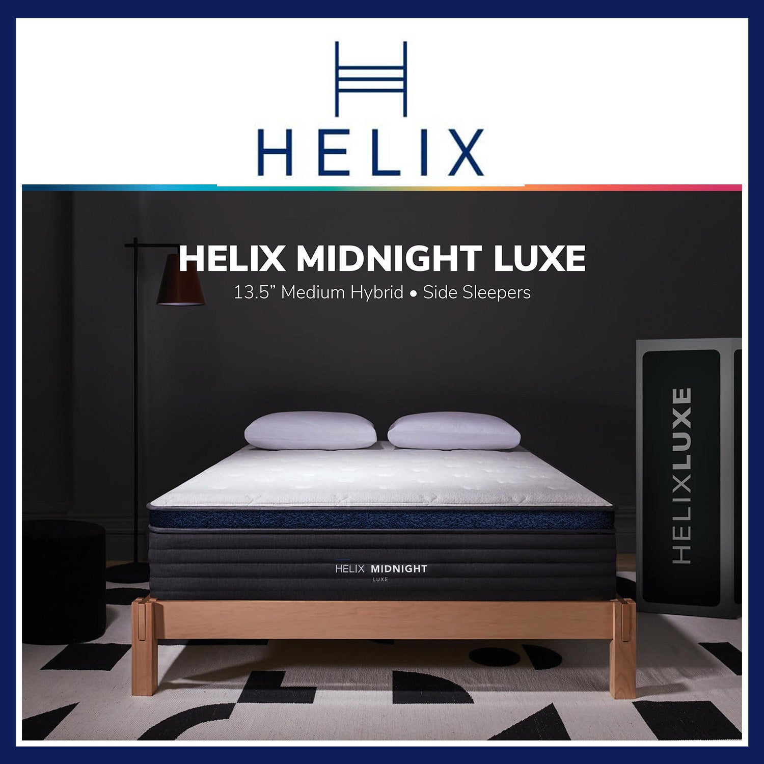 Helix Midnight Luxe Mattress 20% + 2 Free Dream Pillows